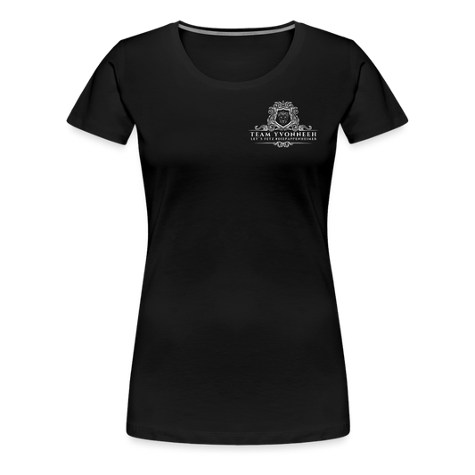 Frauen Premium Bio T-Shirt - Front - Schwarz