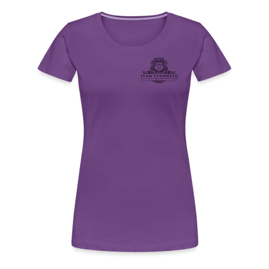 Frauen Premium Bio T-Shirt - Front 03/3 - Lila